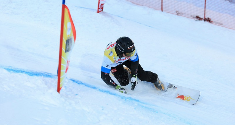 SG SNOWBOARDS Stefan Baumeister FIS Worldcup Bad Gastein 1st place pic by FIS